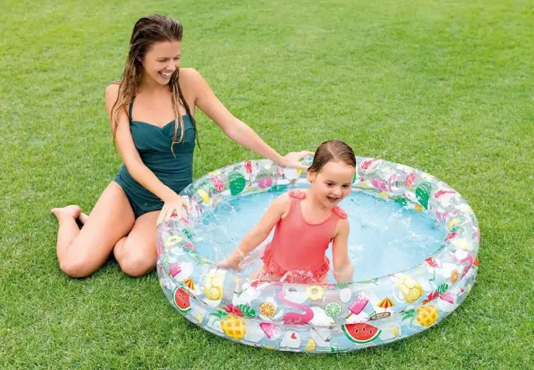 Intex Inflatable Stars 2 Ring Circles Swimming Pool for Kids