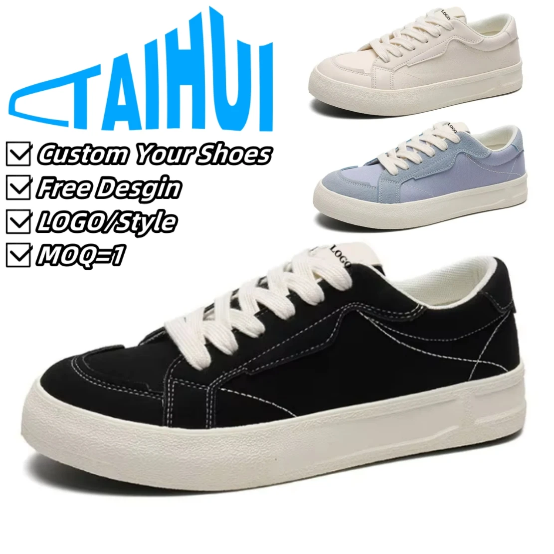 Custom Logo New Styles Product Brand Shoes For Men High Top Quality Sneakers Casual Canvas Shoes For Men