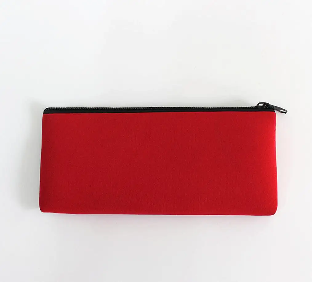 New Arrive Customized Neoprene Stationery Case / Foldable Pencil Pouch/ Zipper Pen Bag Schools & Offices Neoprene Pencil Case