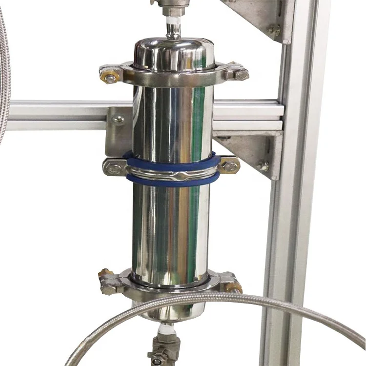 500Gram Complete Jacketed Passive Extraction System 1lb Top Fill Rack Mounted Closed Loop Extractor