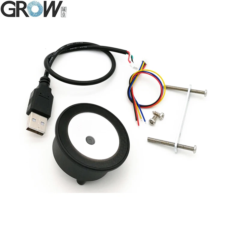  GROW GM73 круглый маленький USB UART 1D 2D QR-код сканер штрих-кода модуль