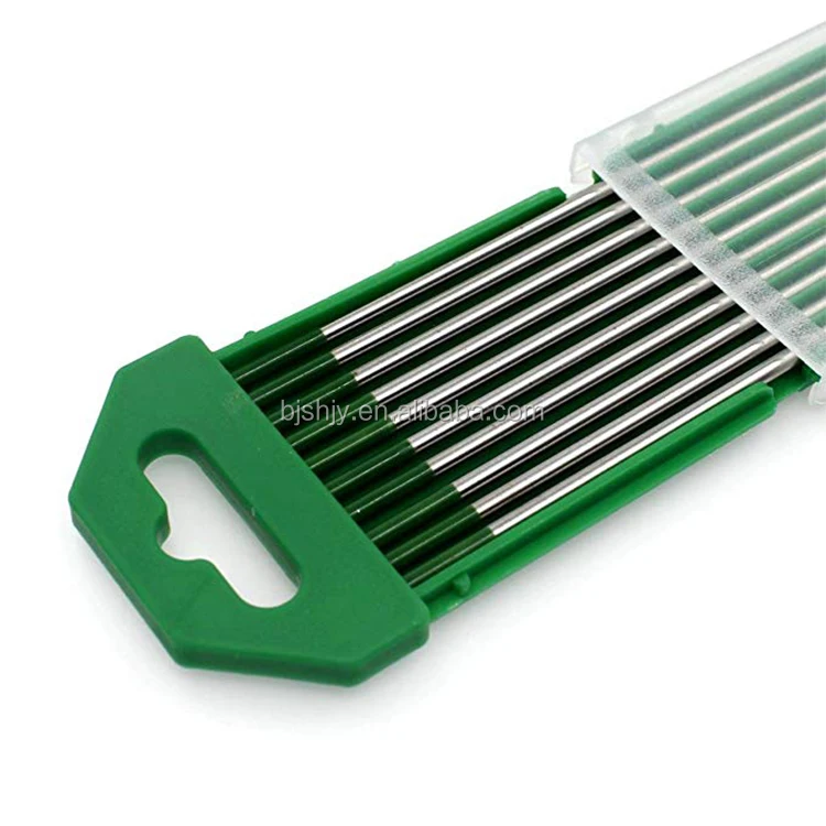 pure tungsten electrode needle wolfram wp electrodes rod green tip for tig