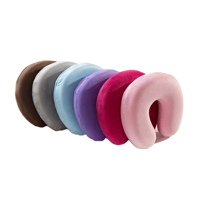 U-образная подушка для путешествий с наполнителем из пены с эффектом памяти