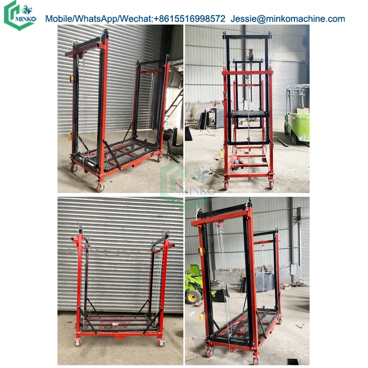 household using electric scaffolding vertical lifting 5m 6m lift platform
