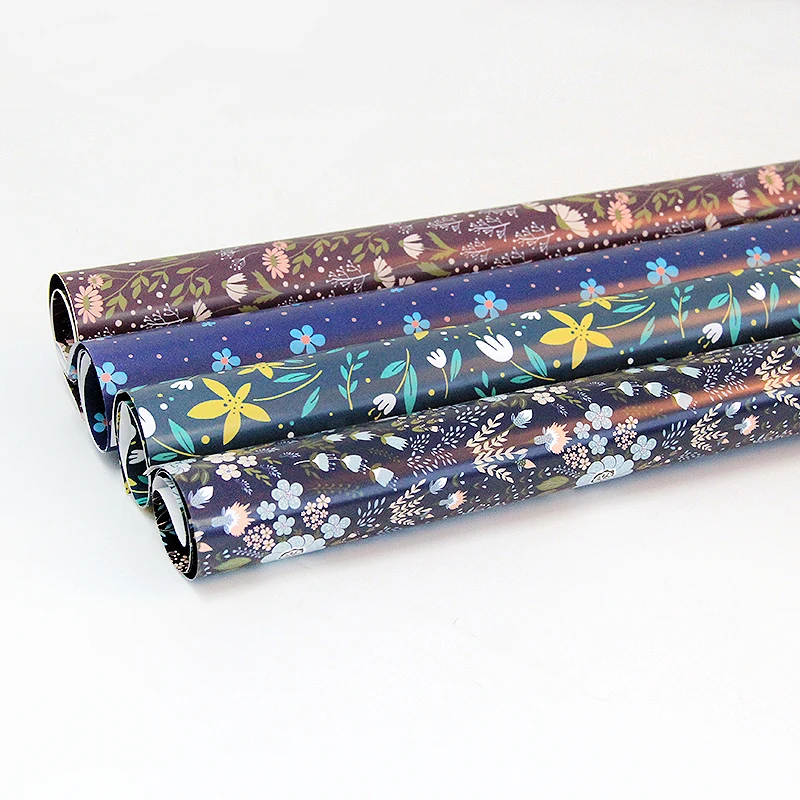 
Fashion design wholesale custom printing brand logo gift wrapping paper sheets 