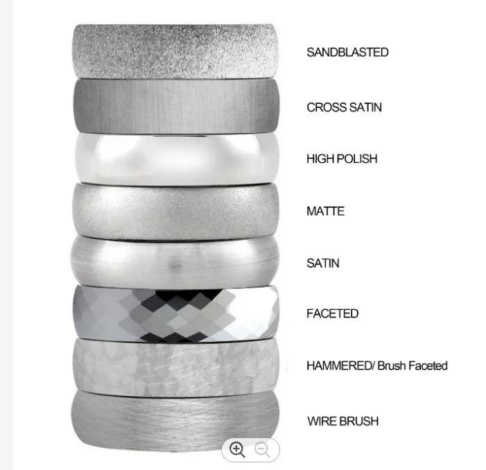 Vintage Facet Gold Plating Tungsten Carbide Wedding Band Men Rings Jewelry