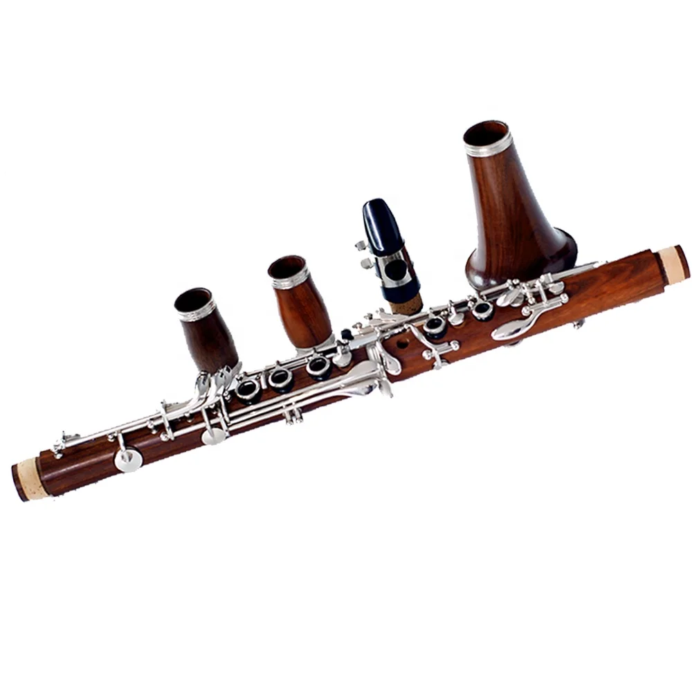 China Good Quality rosewood clarinet  Bb nickel plated 17 keys for Sale