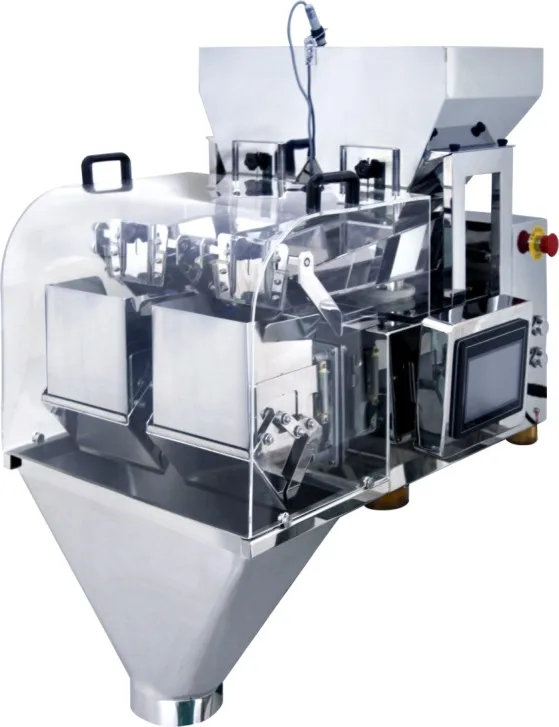 High Accuracy 4 Heads Automatic Scale Rice Snack Granule Powder Nuts Chips Beans Linear Weigher