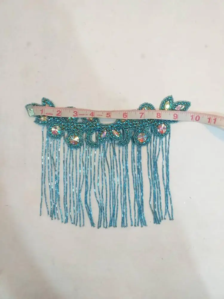 Rhinestone Iron On Dress Decoration Shiny Glass Stoned Iron On Sash Belt Clothing Stones