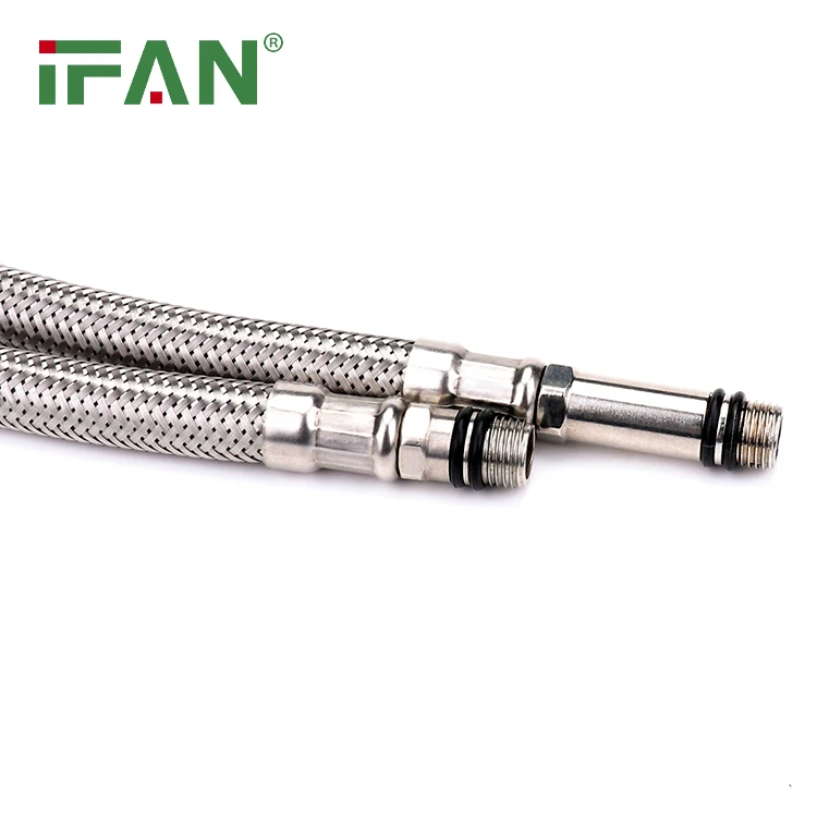 IFAN Durable Hoses Pipe Flexible Metal Hose Stainless Steel Braided Pipe Water Plumbing Hose