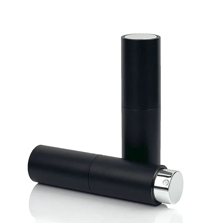 3ml 5ml 8ml 10ml black plastic spray bottle for perfume refillable cosmetic atomizer empty packaging