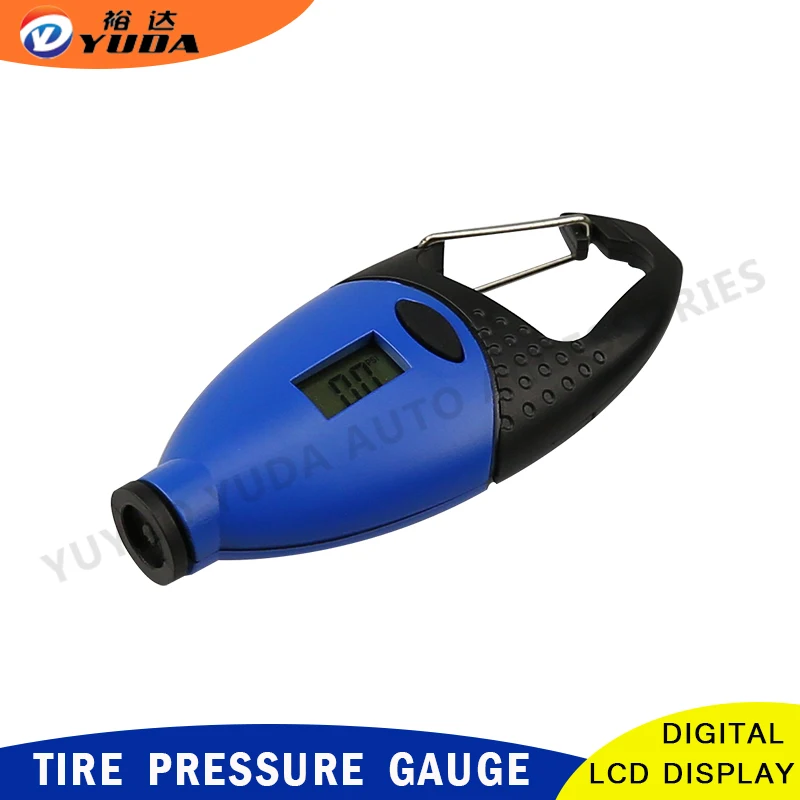 Mini digital tire pressure gauge portable key ring tire pressure measuring pen