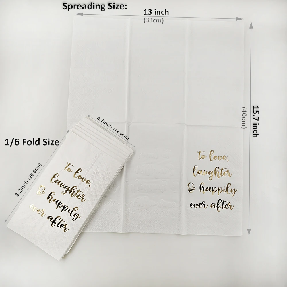 Custom serviettes 33*40CM foil paper napkin high grad disposable napkin for restaurant