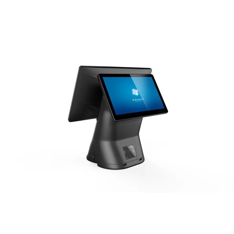Dual Screen Display 15.6 Inch Capacitive Touch Screen Cash Register POS Windows Mahine All In One POS System