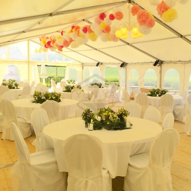 15x25m Aluminum Frame White Marriage Marquee Event Tent With Church Windows