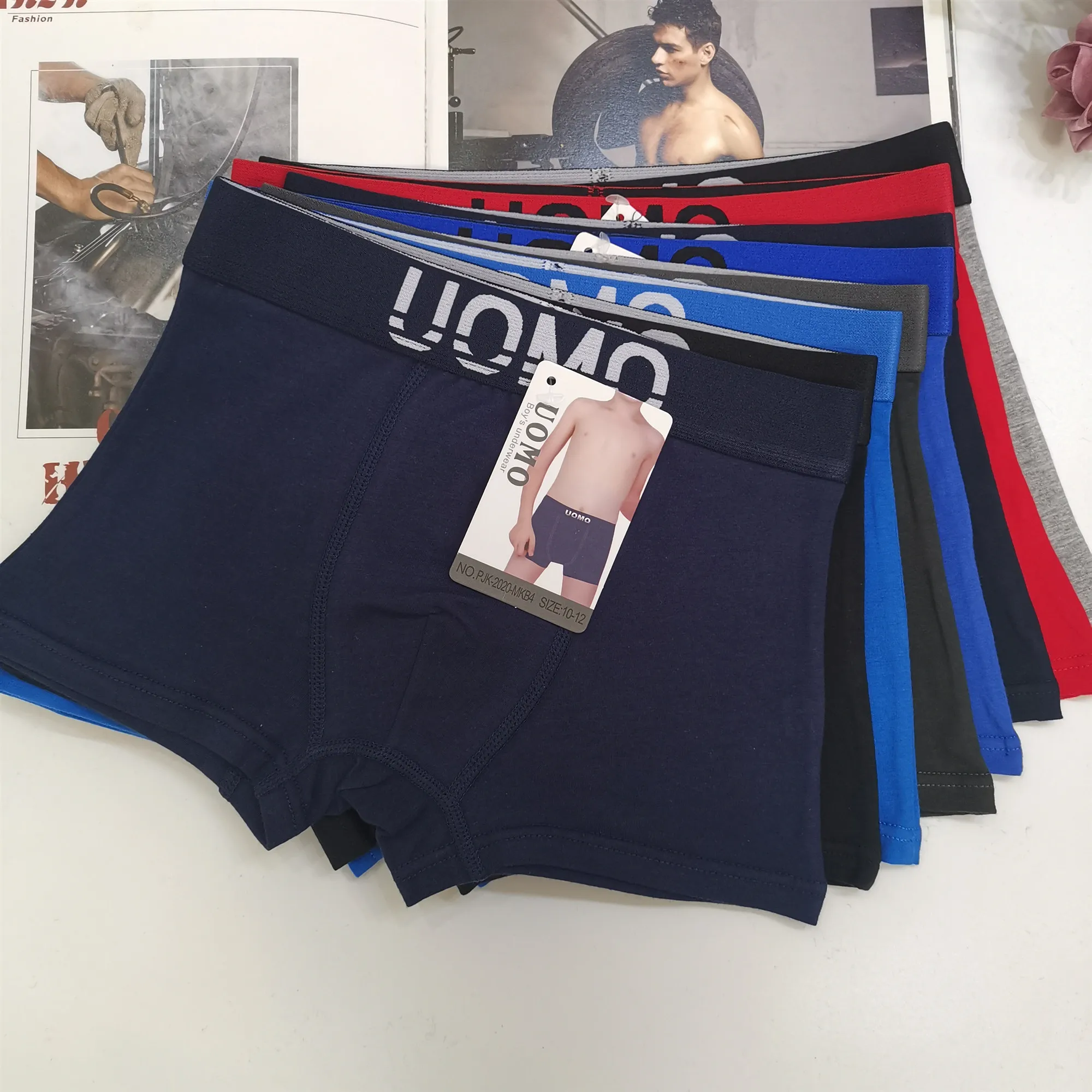
Boy sexy underwear boys thong underwear cotton box shorts teen boys underwear 