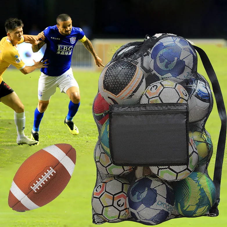 
Extra Large Heavy Beach Cloth, Swimming Gears Water Sports Soccer Ball Duty Mesh Equipment Bag 