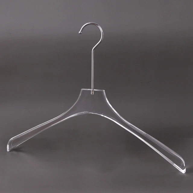 Crystal Acrylic Non-Slip Hanger Acrylic Coat Set Dress Hanger for Home/Clothing Store