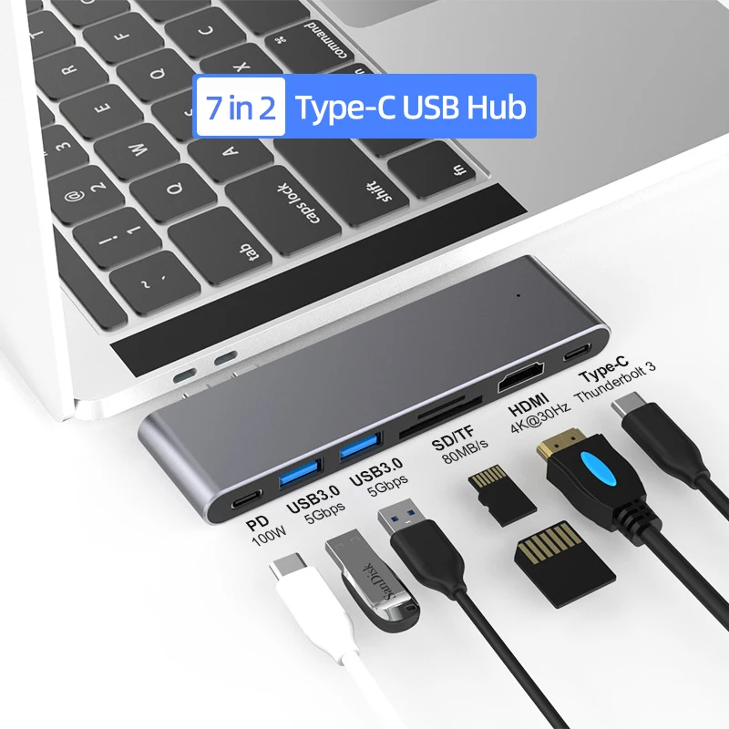WISTAR USB C Hub Collection Multiport Type C Adapter USB C Dock USB 3.0 Hub Type C Docking Station