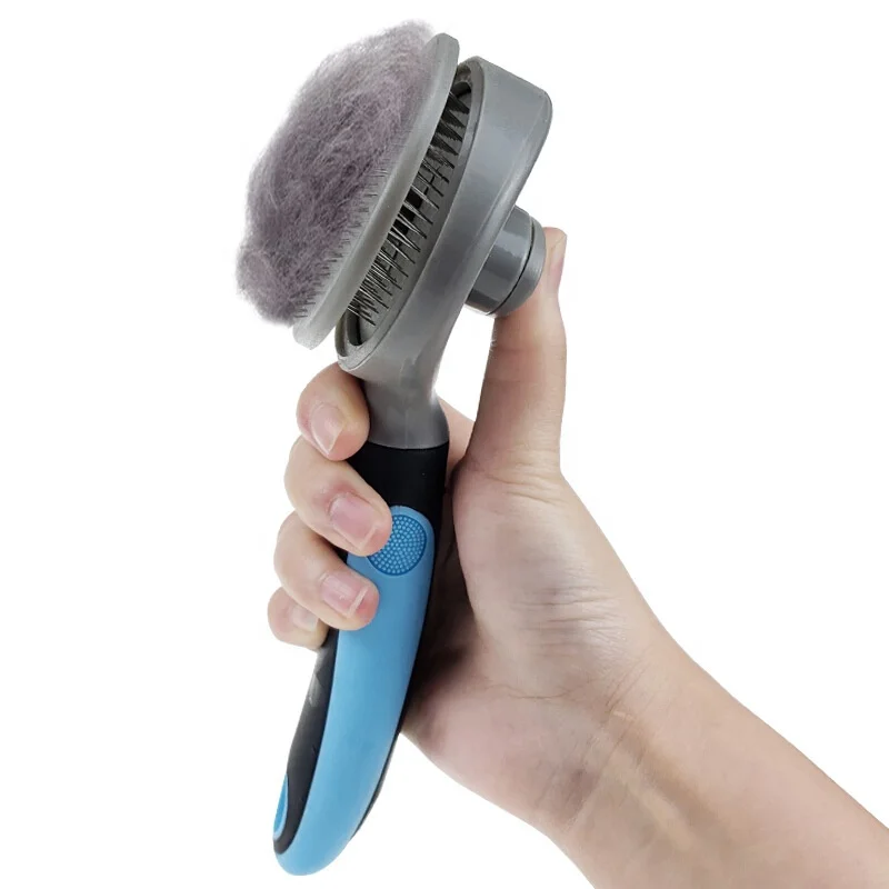 
Pet Grooming Brush Self Cleaning Automatically Dog Cat Slicker Brush Remove Dog Hairs Pet Comb 