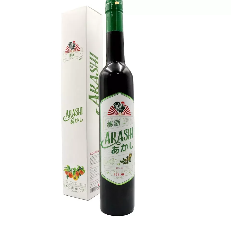 Fruit Wine Beverage Liquor Glass Bottle AKASHI 750ml black sticky rice liquor