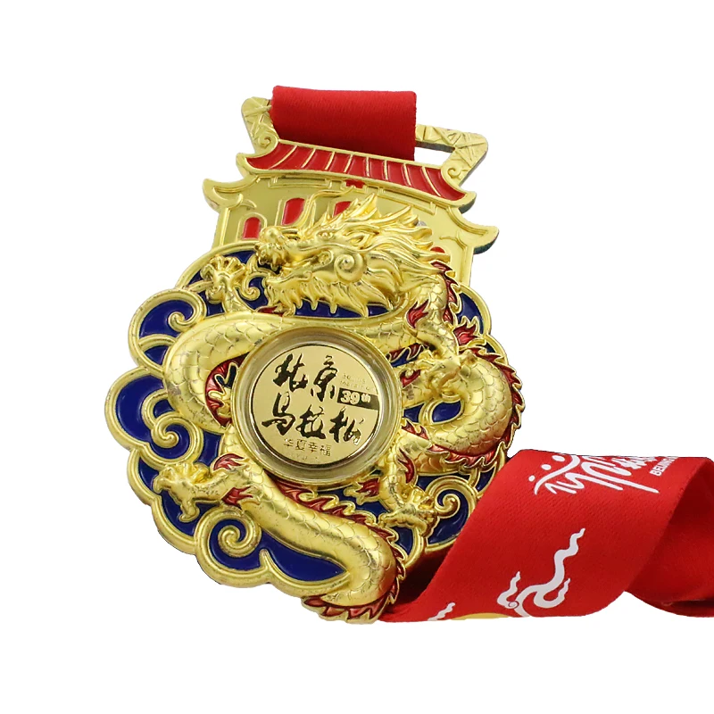 Custom Logo Spinner Medallion Unique Design 3D Hollow Enamel Sports Marathon Custom Spinning Medal UV Printed Souvenir Gift