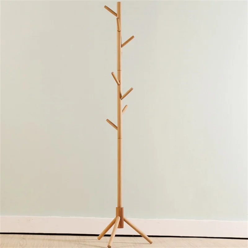 Custom solid wood simple rack practical triangular solid wood clothing rack