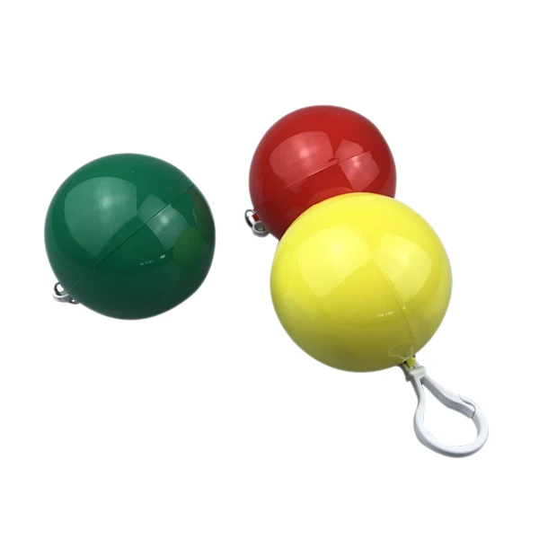 outdoor PE disposable eco friend Poncho ball key chain  Raincoat In Convenient Carrying Ball YC355