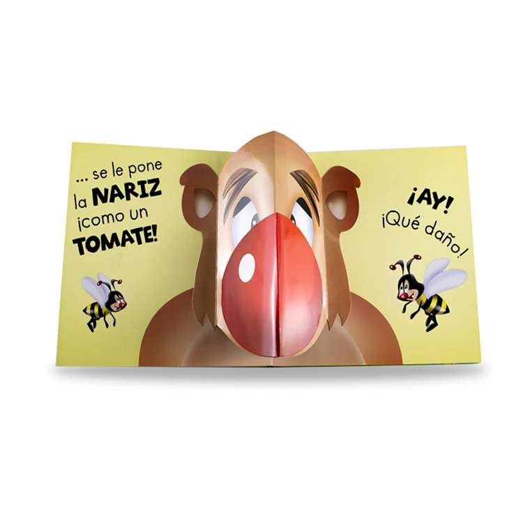 Cute Bears Funny Story Cartoon Colorful Books CMYK Custom pop up Board Books
