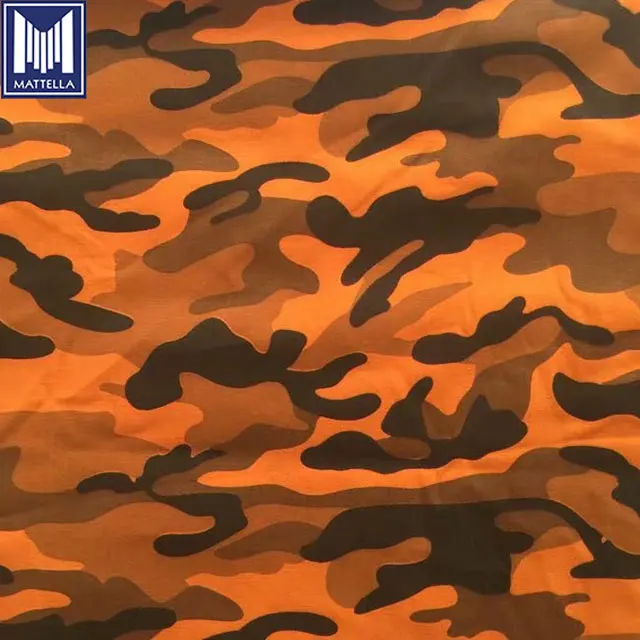 Custom pattern jacquard fabric price per meter 100% cotton camouflage denim fabric