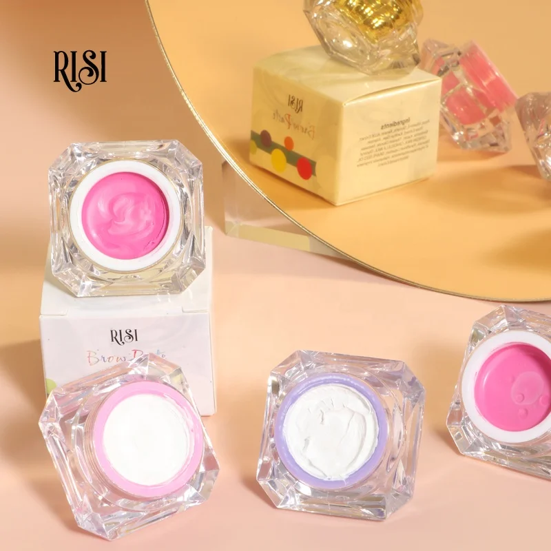 RISI White Mapping Paste Microblading Eyebrows Shape Mark Tools Brows Design Neon Brow Paste