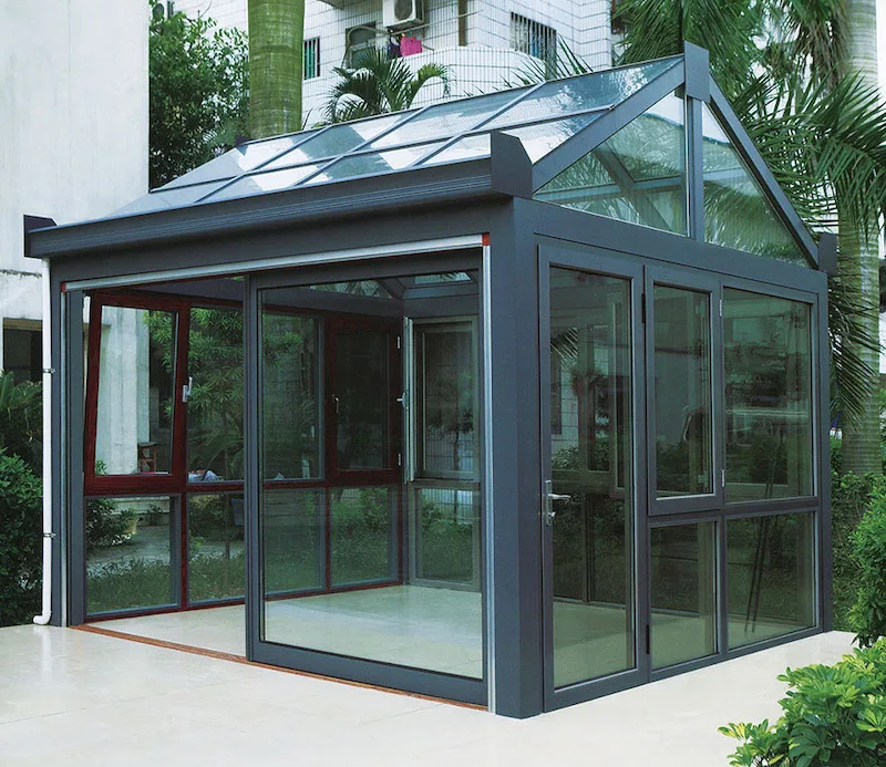 Easy assemble veranda sunroom glass house sunrooms 4 season conservatory sunrooms from CHINA