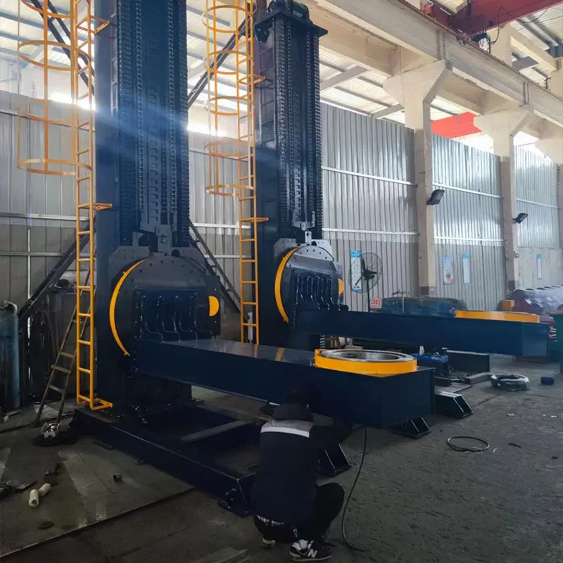 L Type Tilting And Rotating Welding Positioner Machine With Rotary Turntables