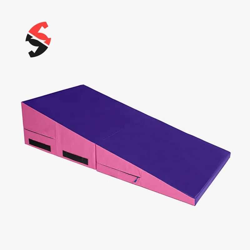 Manufacturer Direct Sell Children Kids Gymnastics Training Folding Tumbling Incline Cheese Mat