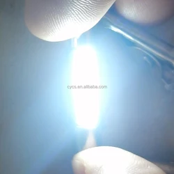 12V DC 29MM Car Interior Reading Lights Auto Dome Lamp License Flat Bulb Round Head T6.3 4014 9smd Festoon light led car