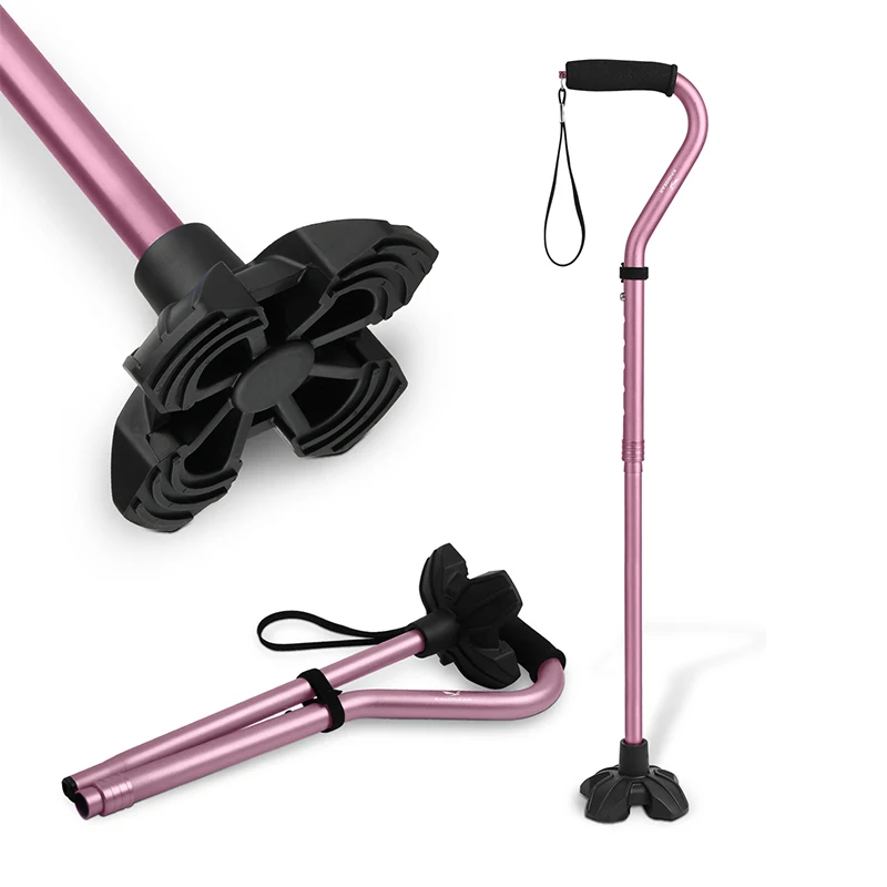 AG KINGGEAR Collapsible Foldable Walking Cane Adjustable Lightweight Portable Hand Walking Stick for Men Women