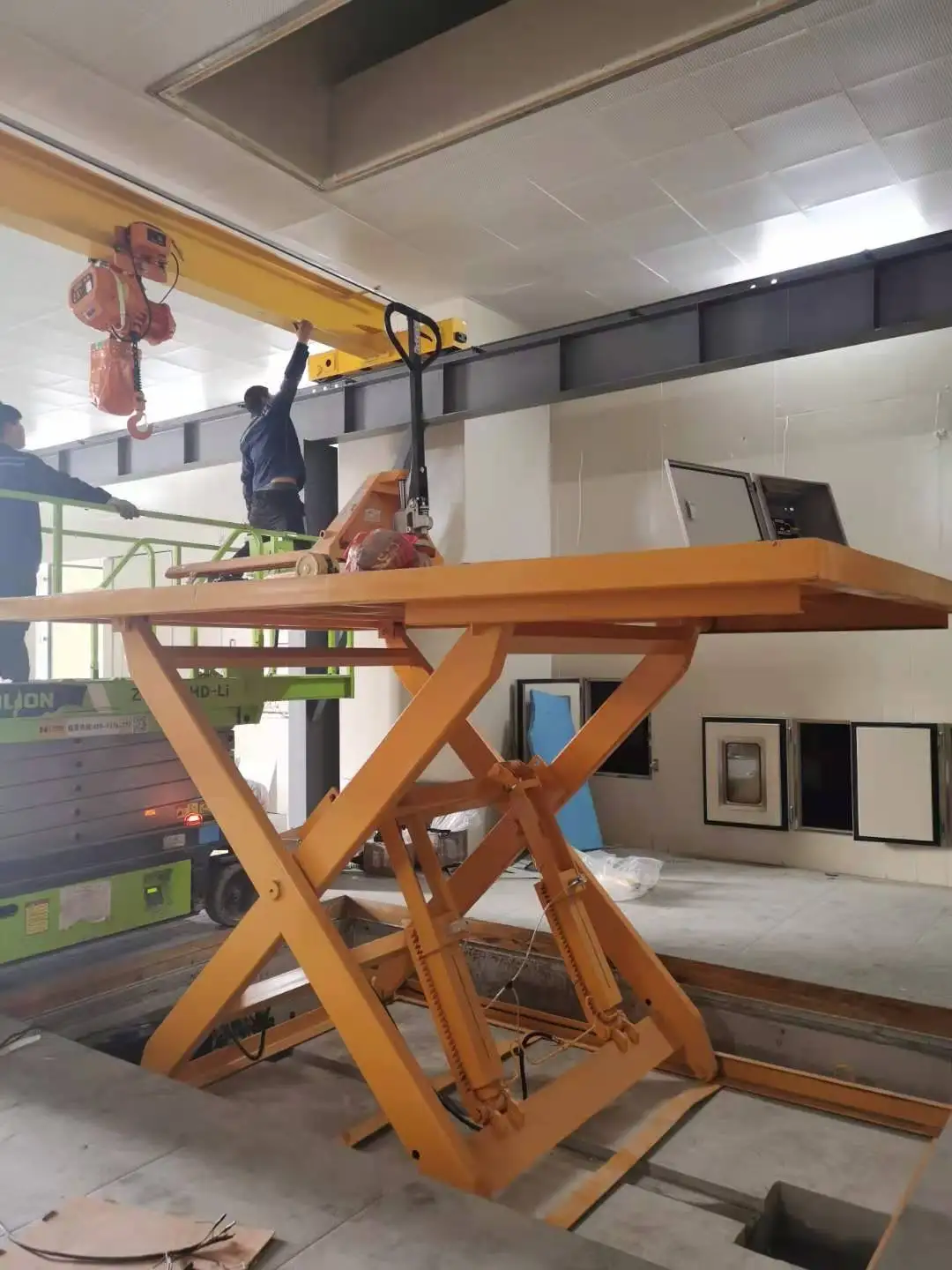 
Workshop Material hydraulic scissor car lift platform lifter machine 