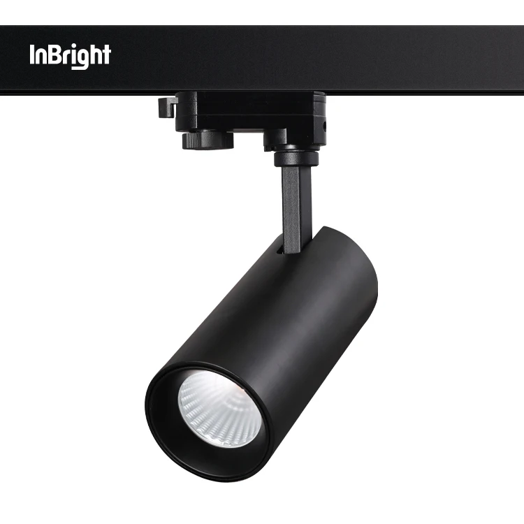 12W 20W 36W Adjustable Antiglare Focus COB LED Track Spotlight Rotate 360 Degree Track Light For Clothing Store