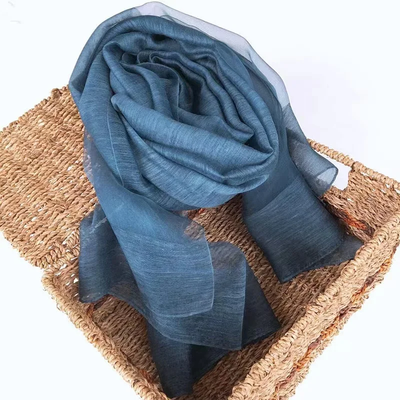 Manufacture wholesale custom design silk scarves stoles ladies 50 silk 50 wool hijabs luxury designer brand printed silk scarf