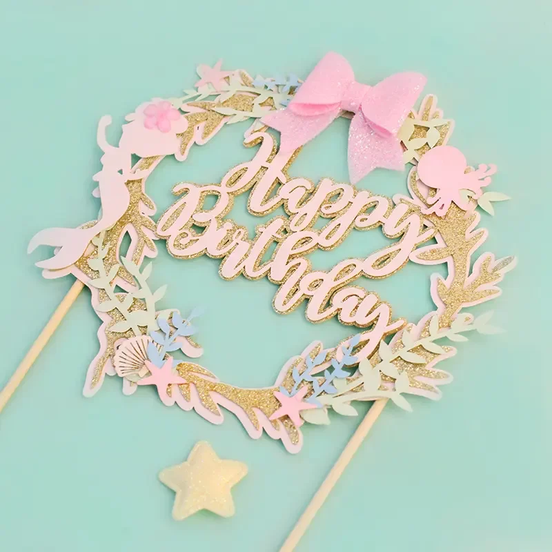 Wholesale Chocolate Mousse Cake Cupcake Toppers Picks Decoration Butterfly Cake Cupcake Topper Decoration