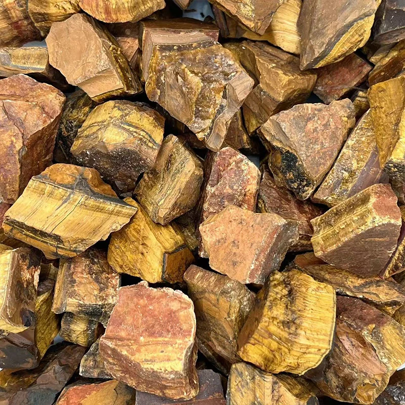 Wholesale Bulk Crystal Stone Healing Unpolished Natural Tiger Eye Stone Rough Raw Stone For Jewelry Making