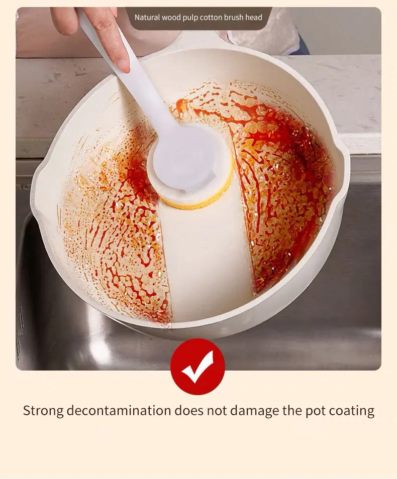 Eco-friendly Pot Scrubbers Disposable Fiberglass Deep Cleaning Sponges for Dishes and Pots life hack kitchen products 2024
