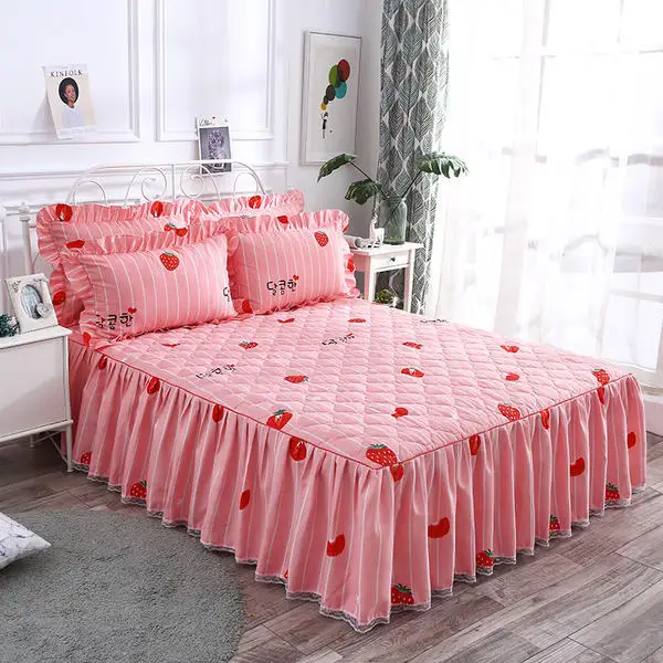 Wholesale Custom 100% Cotton Floral Print Bedsheet Bed Sheet Bed  Sheet Set Sets with Pillowcases for Home