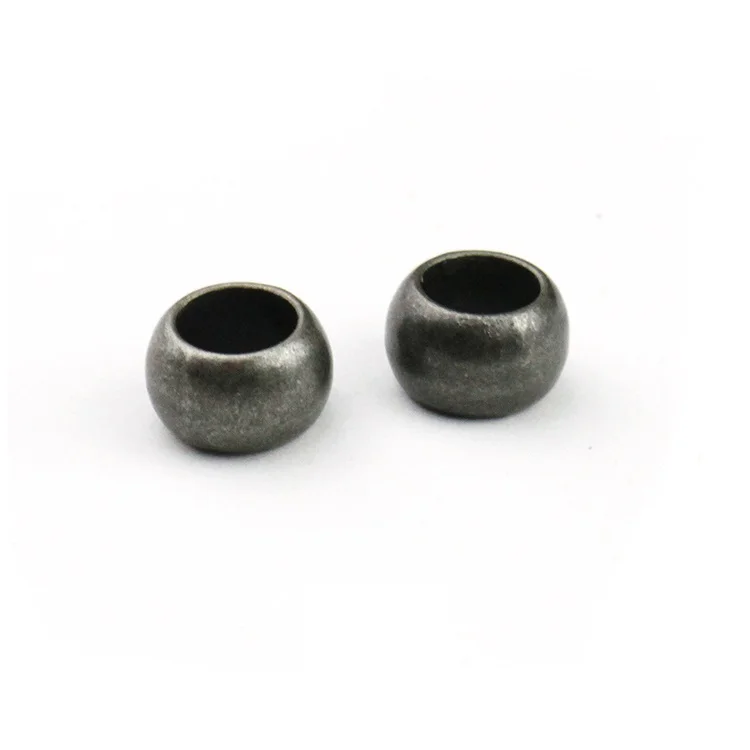 Wholesale 6.5MM Big Hole Metal Beads For Swimsuit In Nickel