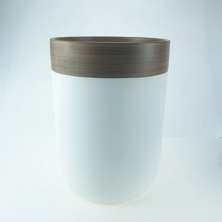 High quality resin flower planter pot mold, decorative white color face vase flower vase planters for living room