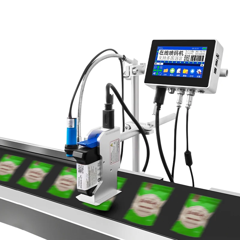 Touch Screen Online Inkjet Printer Wide Format Online Inkjet Printer Using Fast Dry Ink Cartridge for Custom Pattern Printing