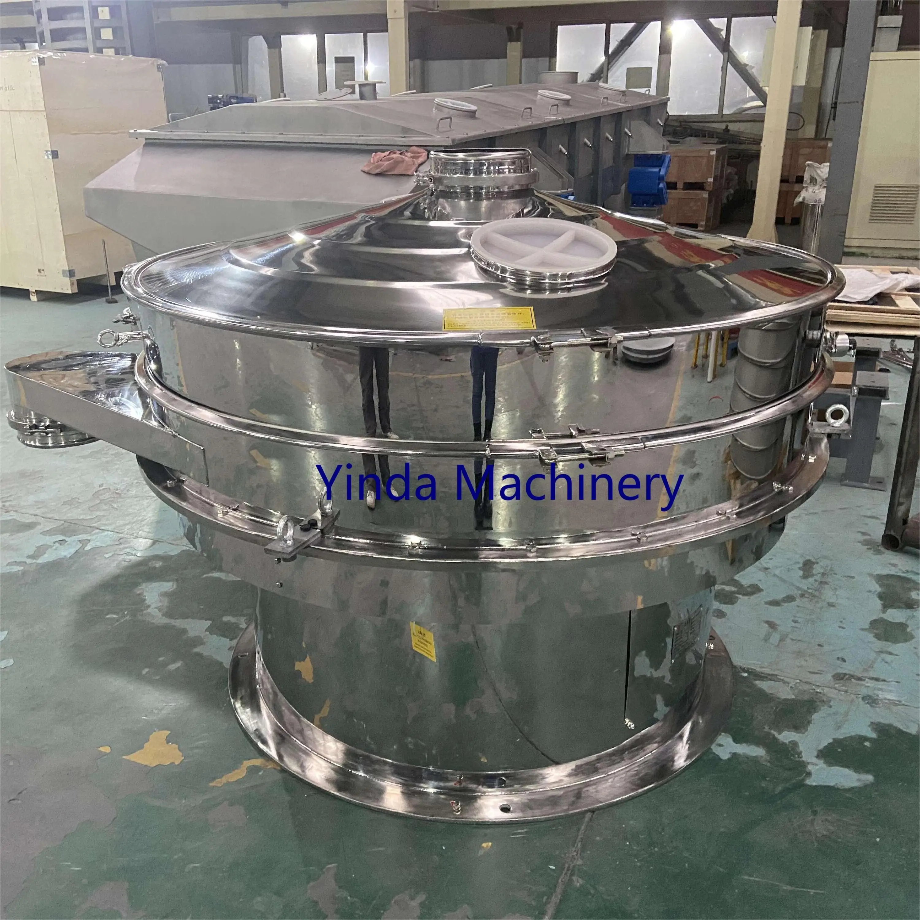 1200 mm Stainless Steel 304 Lead Powder Round vibro screener Vibrating Sifter Pigment Vibrating Screen