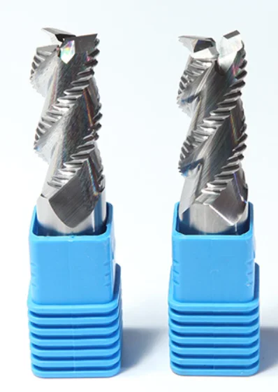 Ultra hard white steel rough skin milling cutter, extended high-speed steel corrugated CNC end mill for rough machining