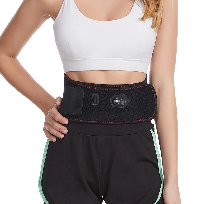 Women Electrical heated thermal waist Vibrating belt for health care For Lower Back And Stomach Pain Waist Brace Support
