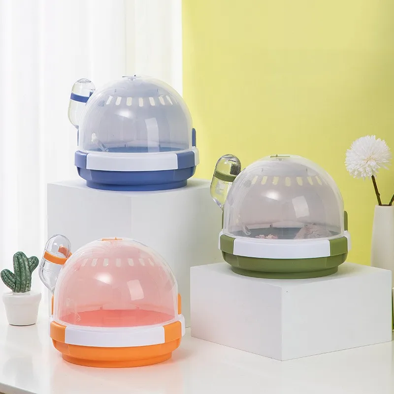 LM0121H UFO shaped hamster outdoor cage Handheld Hamster cage portable Pet supplies nest